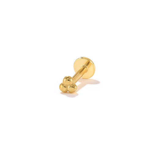 MIA FLAT BACK EARRING |  GOLD